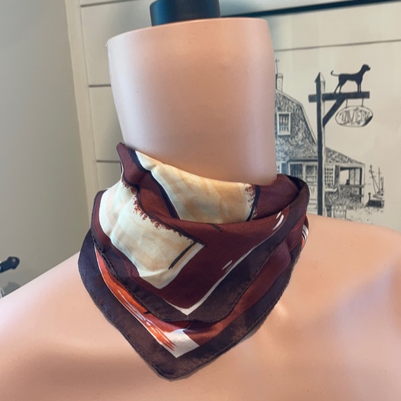 Gorgeous square scarf 20x20 silk - Picture 1 of 2